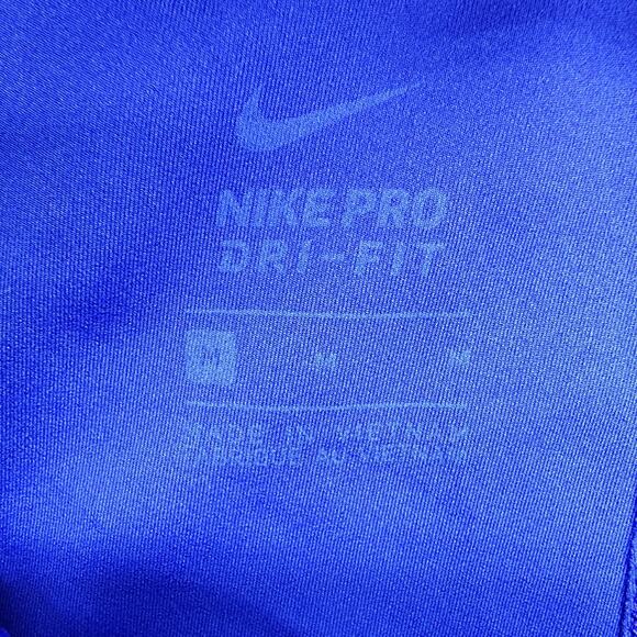 Nike Pro Leggings Womens M Purple Black Dri-FIT Twist Waist Crop Capri Running - Picture 7 of 14